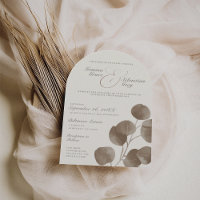 Elegant Ivory & Ash Fall Botanical Wedding Arch