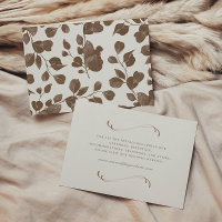 Elegant Ivory & Ash Fall Botanical Wedding Detail