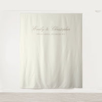 Elegant Ivory Classic Wedding Backdrop