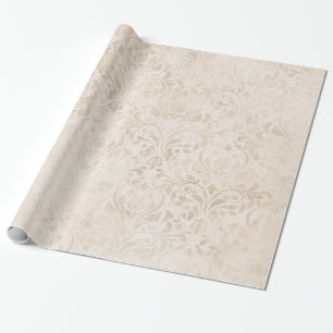 Elegant Ivory damask for all occasions Wrapping Paper