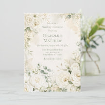 Elegant Ivory Florals Wedding Celebration