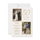 Elegant Ivory & Gold 50th Wedding Anniversary