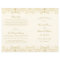 Elegant Ivory Gold Vintage Glamour Wedding Program