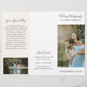 Elegant Ivory Photography Business Brochure