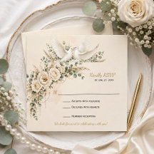 Elegant Ivory Roses Greenery Pearls |