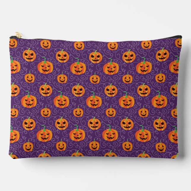 Elegant Jack O' Lanterns Accessory Pouch (Front)