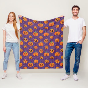 Elegant Jack O' Lanterns Fleece Blanket
