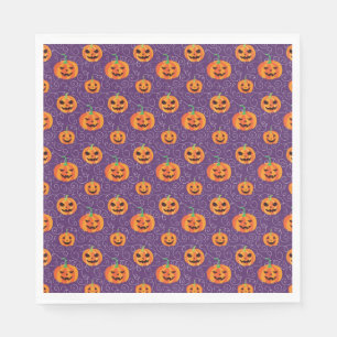 Elegant Jack O' Lanterns Napkin
