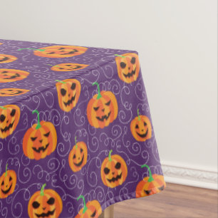 Elegant Jack O' Lanterns Tablecloth