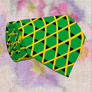 Elegant Jamaica fashion, business Jamaican Flag Tie