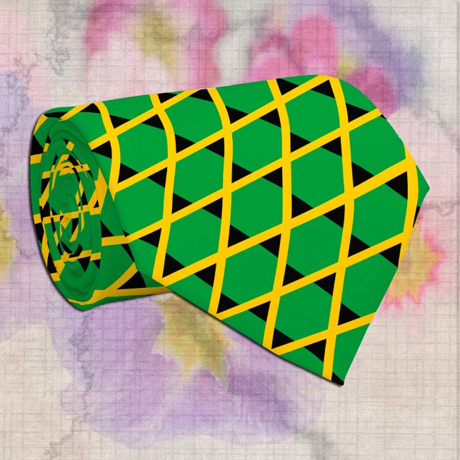 Elegant Jamaica fashion, business Jamaican Flag Tie (Creator Uploaded)