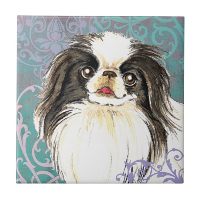 Elegant Japanese Chin Tile (Front)