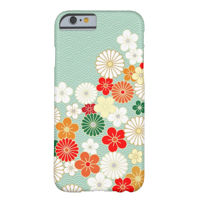 Elegant Japanese Floral Pattern iPhone 6 case (Back)