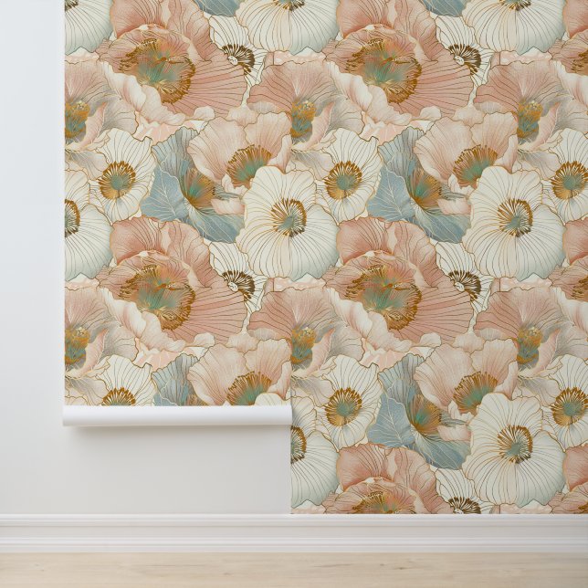 Elegant Japanese Floral  Wallpaper (Application)