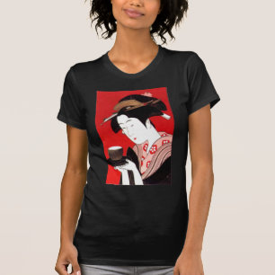 Elegant Japanese Lady Tea Serving Ceremony Art  T-Shirt