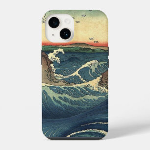 ELegant Japanese Ocean Tide Great Waves iPhone 14 Case