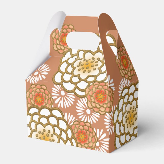 Elegant Japanese pattern Favour Box (Front Side)