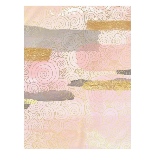 Elegant Japanese Style Abstract Waves Artwork | Tablecloth (Front)
