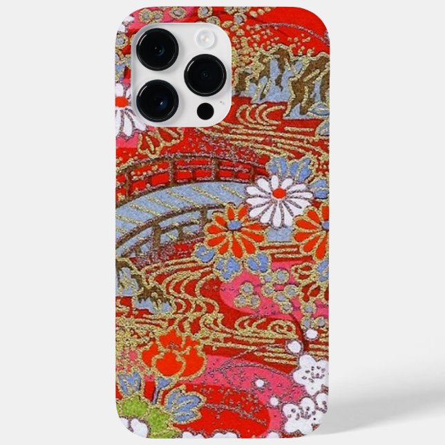 Elegant Japanese Washi Origami Blossom Bridge Case-Mate iPhone Case (Back)