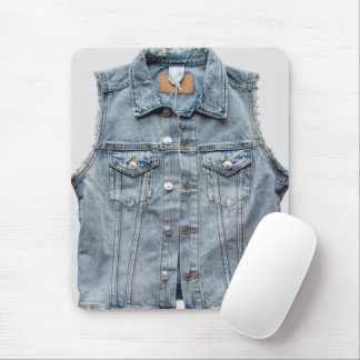 Elegant jeans fabric Photography Modern style Mouse Pad