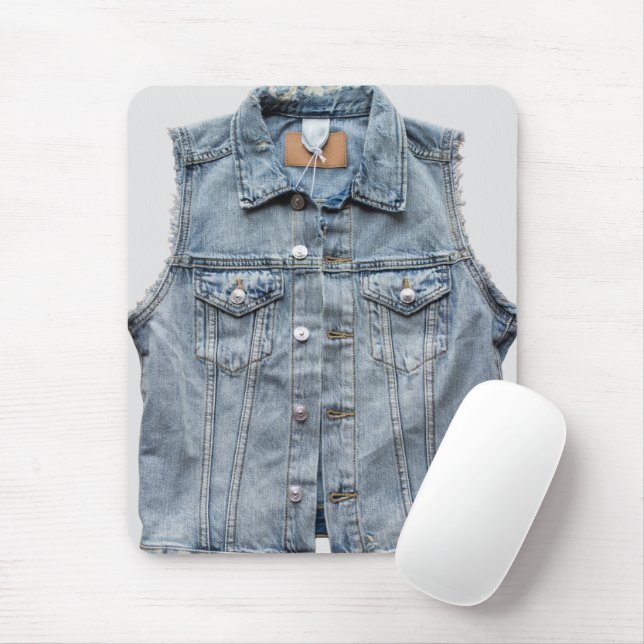 Elegant jeans fabric Photography Modern style Mouse Pad (With Mouse)