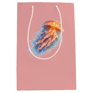 Elegant Jellyfish Ocean Fantasy Illustration Medium Gift Bag
