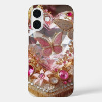 Elegant Jewel Butterfly with Roses Design"