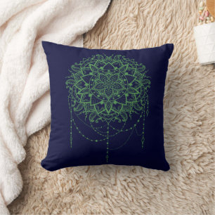 Elegant Jewelled Zen Mandala Cushion
