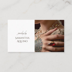 Elegant Jeweller Photo Business Card