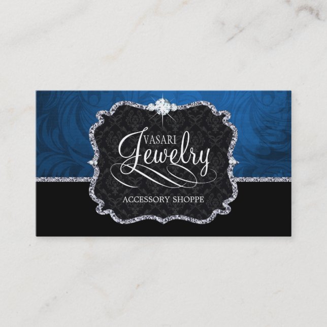 Elegant Jewellery Business Card Template (Front)