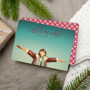Elegant Joy   Holiday Photo Card