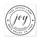 Elegant Joy Round Return Address