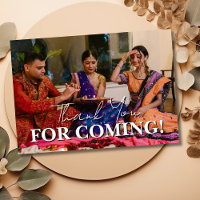 Elegant Joyful Family Photo Diwali Thank You