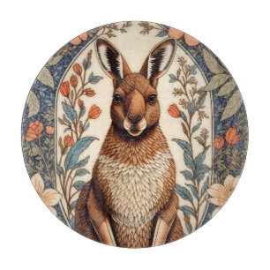Elegant Kangaroo William Morris Inspired Cutting Board
