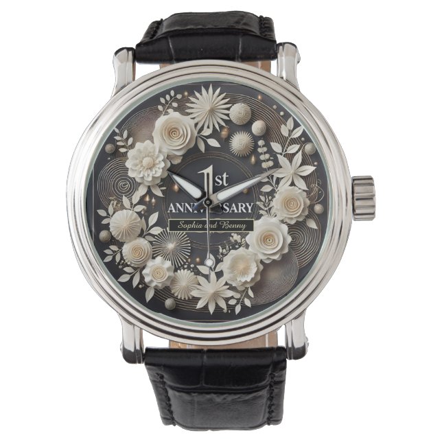 Elegant Keepsake for First Anniversary Watch (Front)