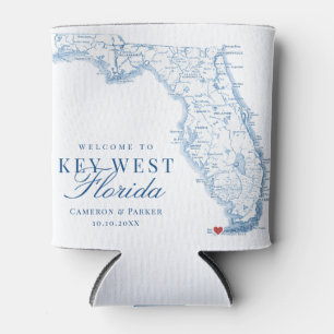 Elegant Key West Florida Wedding Favour Can Cooler