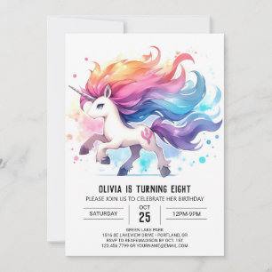 Elegant Kids Horse Birthday  Invitation