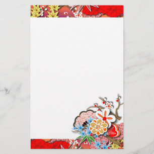 Elegant Kimono - Japanese Design Stationery