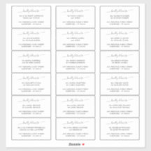 Elegant Kindly Deliver To Guest Address Label