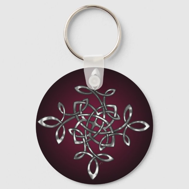 elegant knot colour key ring (Front)