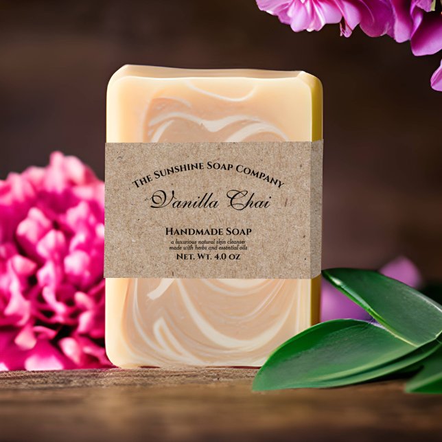 Elegant Kraft Paper Style Soap Belly Band Invitation Belly Band (Creator Uploaded)