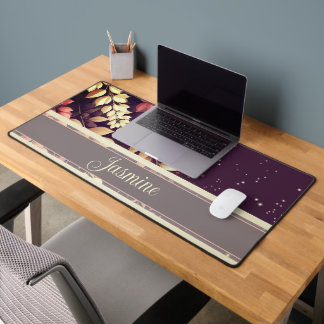 Elegant Laburnum Cascade Desk Mat