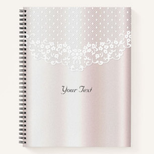 Elegant Lace Floral Notebook