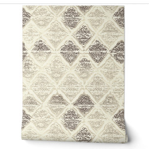 Elegant Lace-Inspired Geometric Pattern Wallpaper