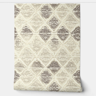 Elegant Lace-Inspired Geometric Pattern Wallpaper