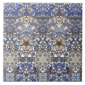 Elegant lace pattern in noble colours-Art Nouveau Ceramic Tile