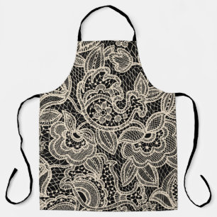 Elegant Lace Seamless Pattern Design Apron
