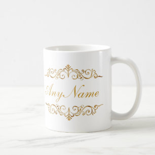 Elegant Ladies Monogram Coffee Mugs