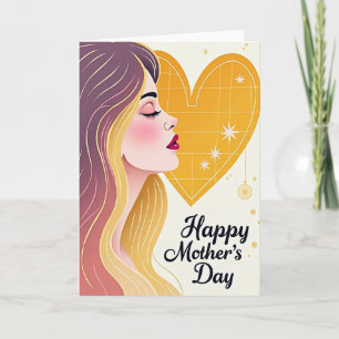 Elegant Lady Mothers Day Card