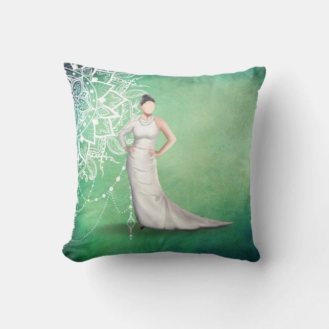 Elegant Lady  Pillow (Front)